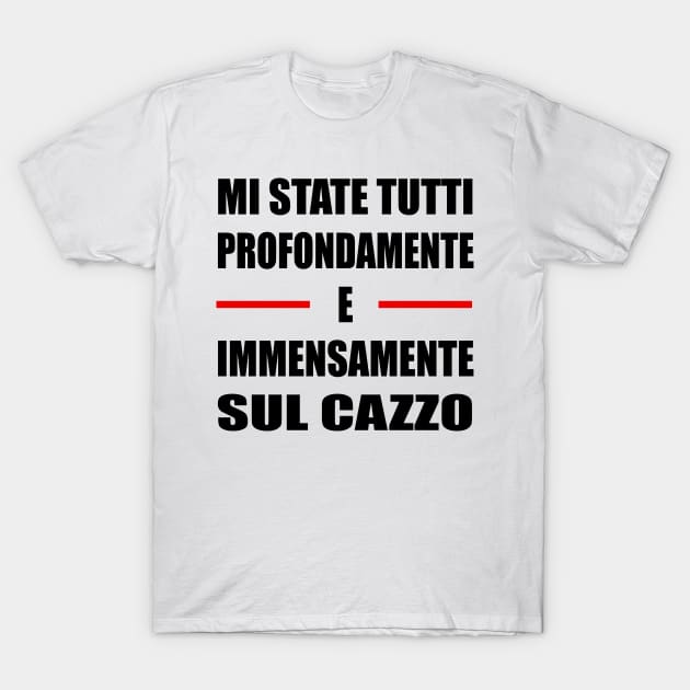 Tricarico Cazzo Bianco Uomo Donna Regalo Divertente Maglietta T-Shirt by WhyNotTee